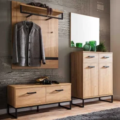 Komplett Flureinrichtung im Loft Style - Truvisas (vierteilig)