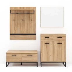 Komplett Flureinrichtung im Loft Style - Truvisas (vierteilig)