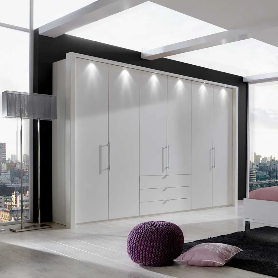 Komplett Schlafzimmer Manchester in Weiß (vierteilig)