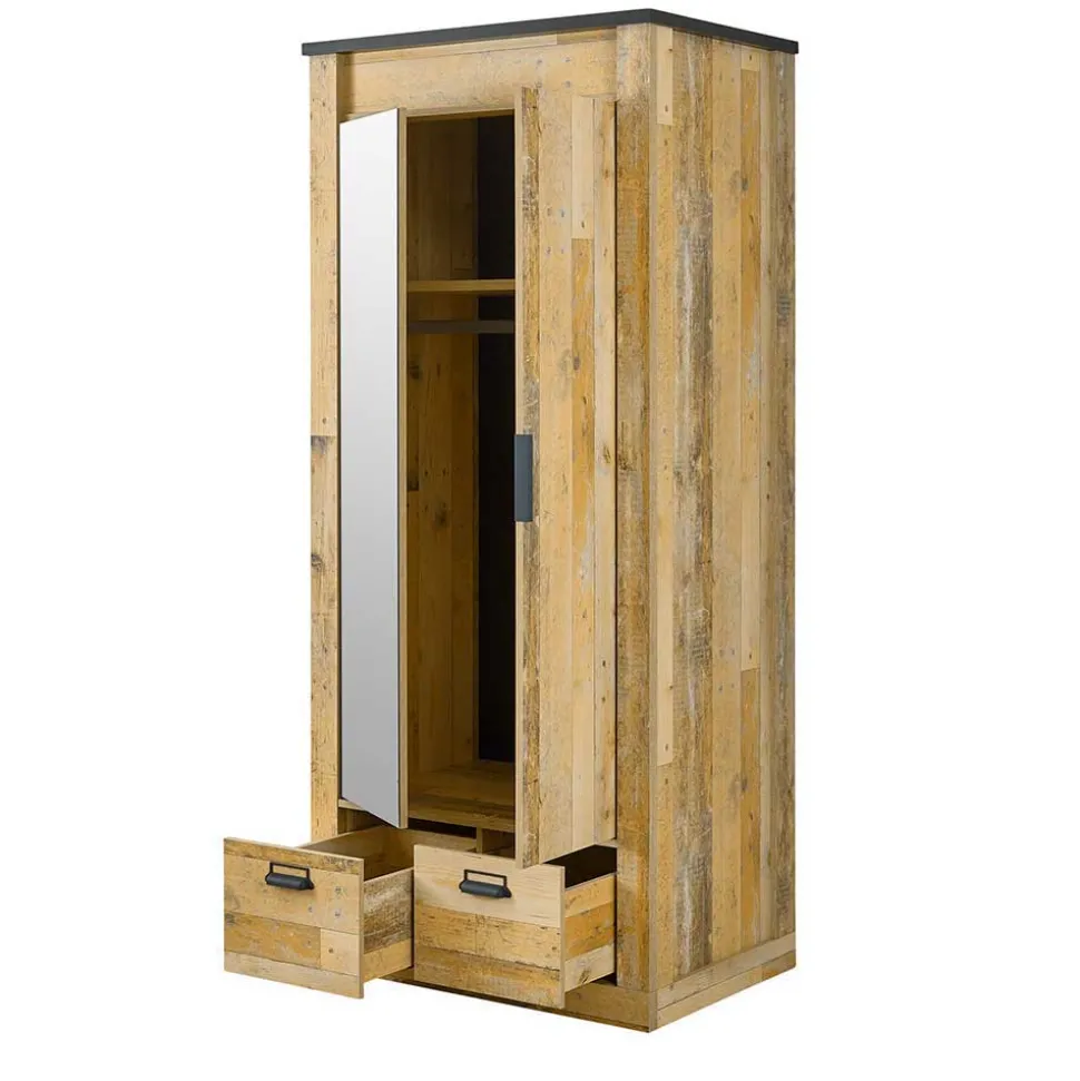 Komplett Schlafzimmer mit Einzelbett - Naiavio (vierteilig)