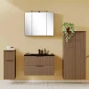 Komplett-Badmöbel-Set in Eiche dunkel - Ucaida (vierteilig)