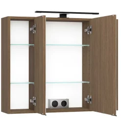 Komplett-Badmöbel-Set in Eiche dunkel - Ucaida (vierteilig)