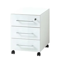 Komplette Büro Einrichtung in Weiß - Fidania (fünfteilig)