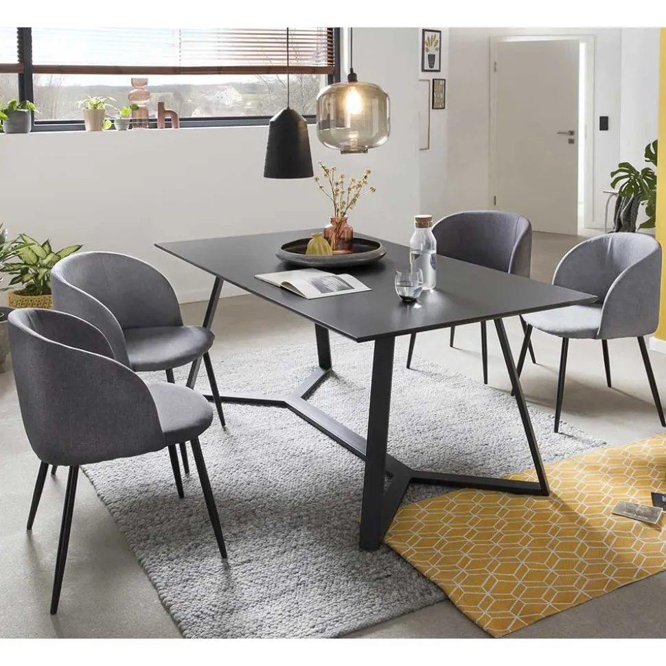 Komplette Essgruppe im Industrial Style - Calist (fünfteilig)