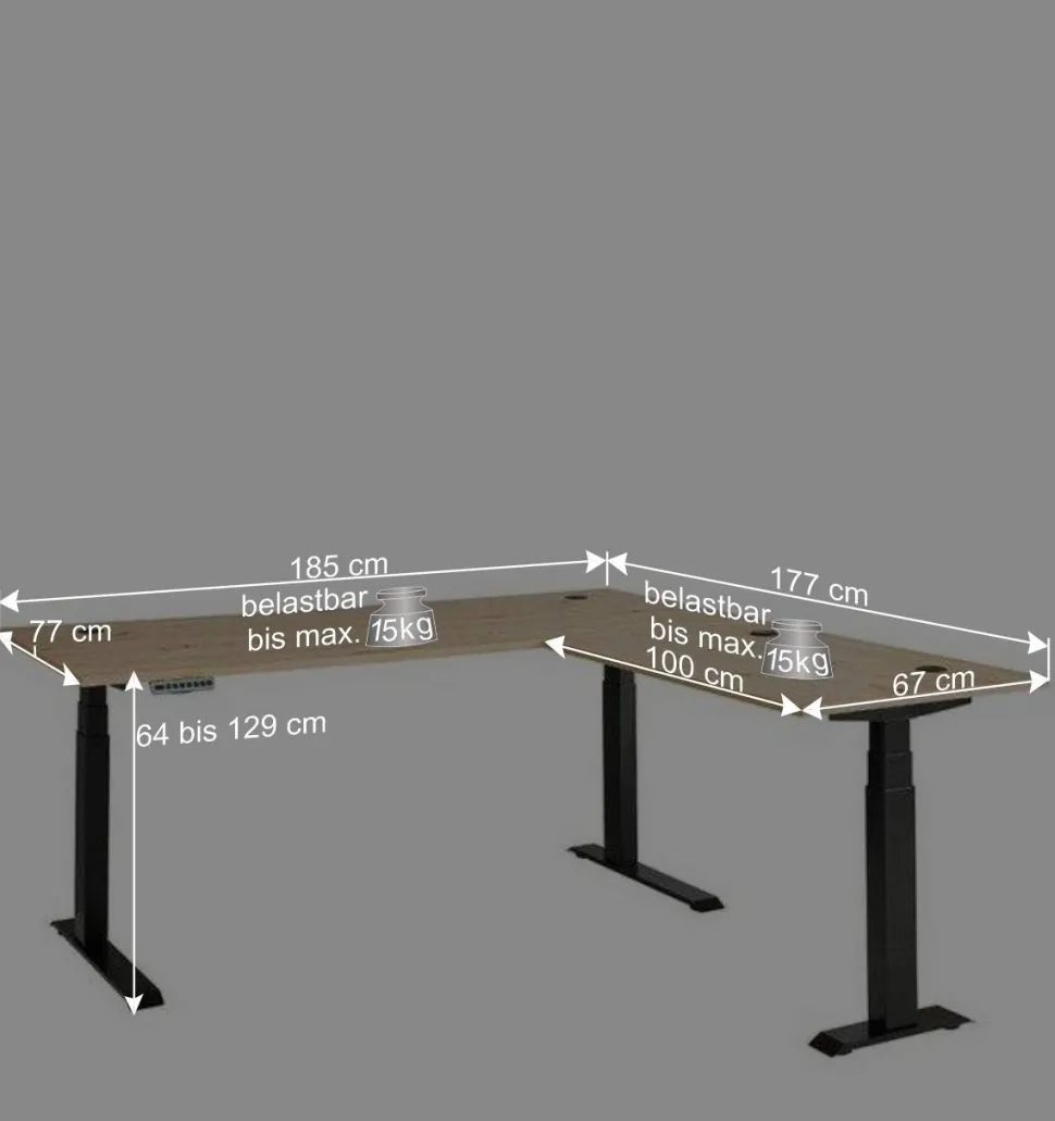 Kompletteinrichtung Büro Set - Kuetra (neunteilig)