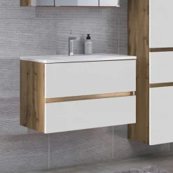 Kompletter Waschtisch in drei Breiten - Maklesa