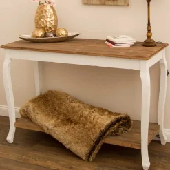 Konsole Oldham in Weiß Holzfarben