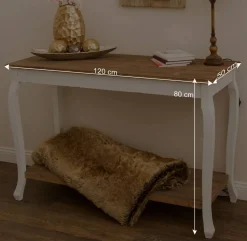 Konsole Oldham in Weiß Holzfarben