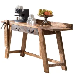 Konsolentisch aus Massivholz sandgestrahlt - Bahiro