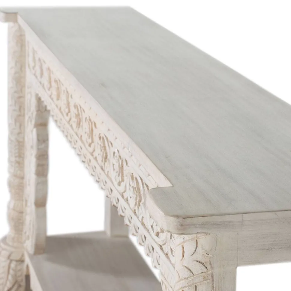 Konsolentisch in Mangoholz White Wash - Syrec