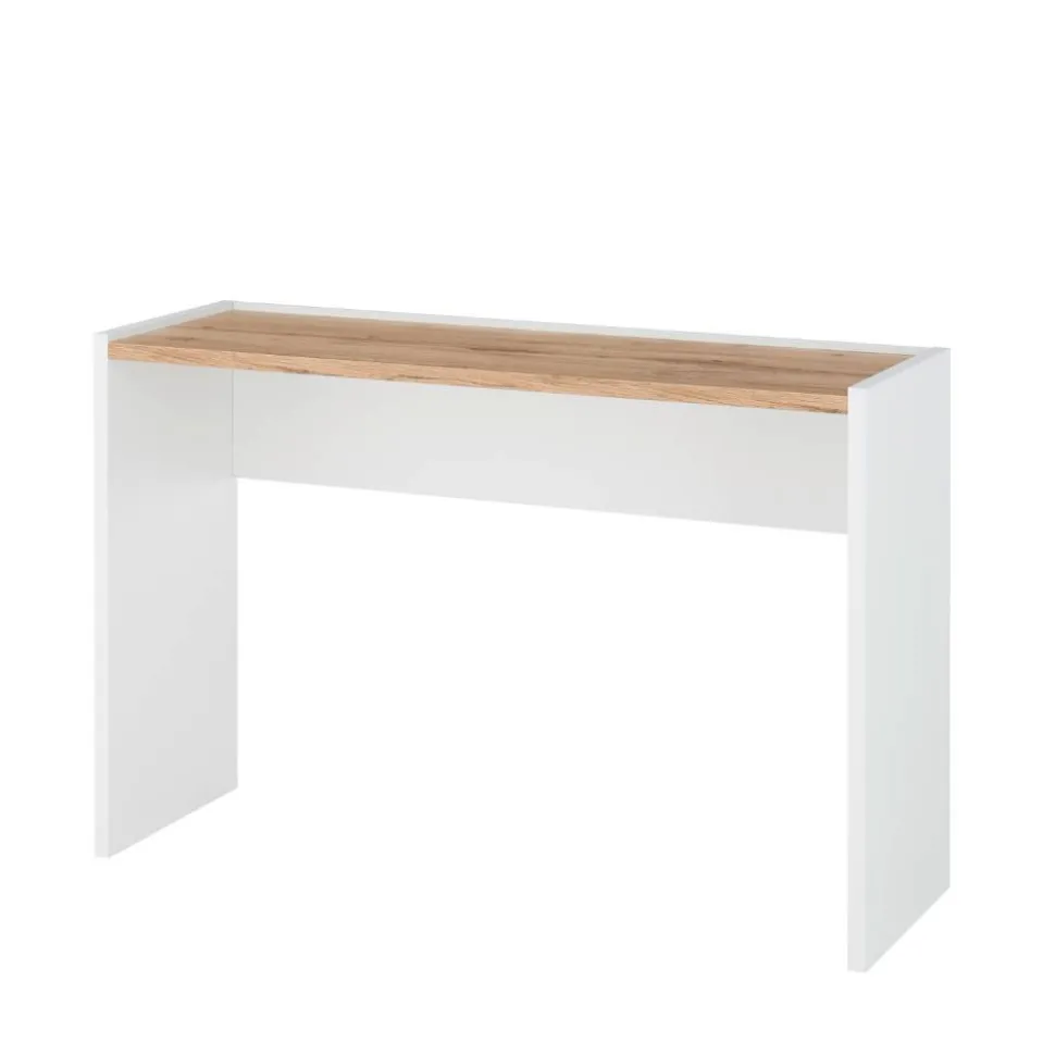 Konsolentisch in Weiß und Wildeiche Dekor - Nonessia