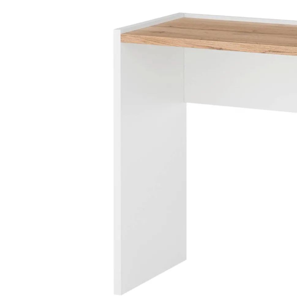 Konsolentisch in Weiß und Wildeiche Dekor - Nonessia