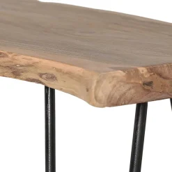 Konsolentisch mit Baumkante Holzplatte Akazie - Cornelys