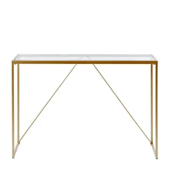 Konsolentisch mit Glasplatte und Bügelgestell - Area