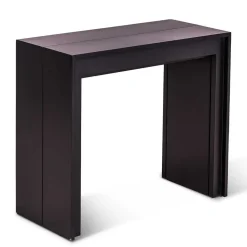 Konsolentisch verlängerbar als großer Esstisch Sumilar in Schwarz