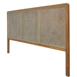 Kopfteil mit Wiener Geflecht und Teakholz Rahmen - Teako