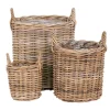 Korb Trio aus Rattan Geflecht - Ciosda (dreiteilig)