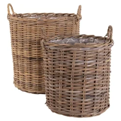 Kubu Rattan Körbe in Braun - Veracruz (zweiteilig)