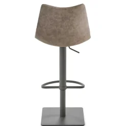 Kunstleder Barstuhl in Schlammfarben - Viadura