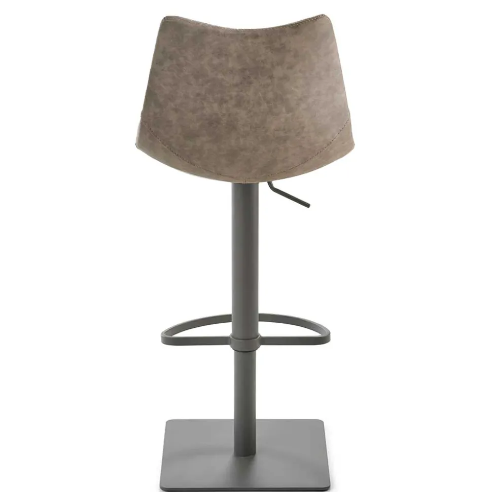 Kunstleder Barstuhl in Schlammfarben - Viadura