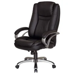 Kunstleder Chefsessel klassisch in Schwarz - Jarne