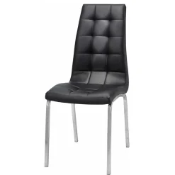 Kunstleder Esstischstühle in Schwarz - Stufanias (2er Set)