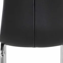 Kunstleder Esstischstühle in Schwarz - Stufanias (2er Set)