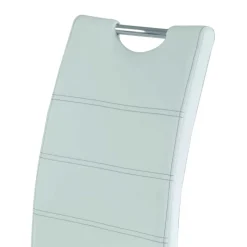 Kunstleder Esszimmer Stühle in Weiß - Mengiz (Set)