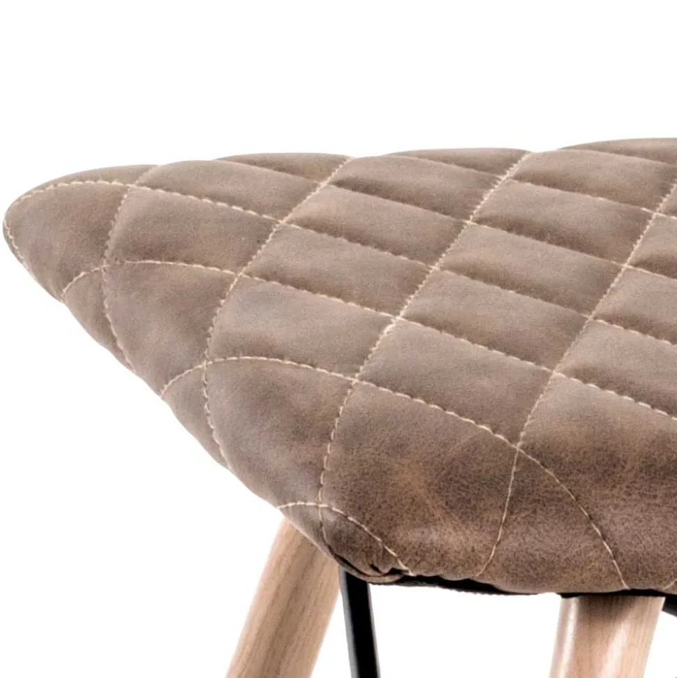 Kunstleder Hocker im Skandi Design - Arianno