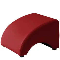 Kunstleder Hocker in Rot - Systrem