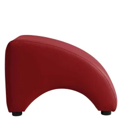 Kunstleder Hocker in Rot - Systrem