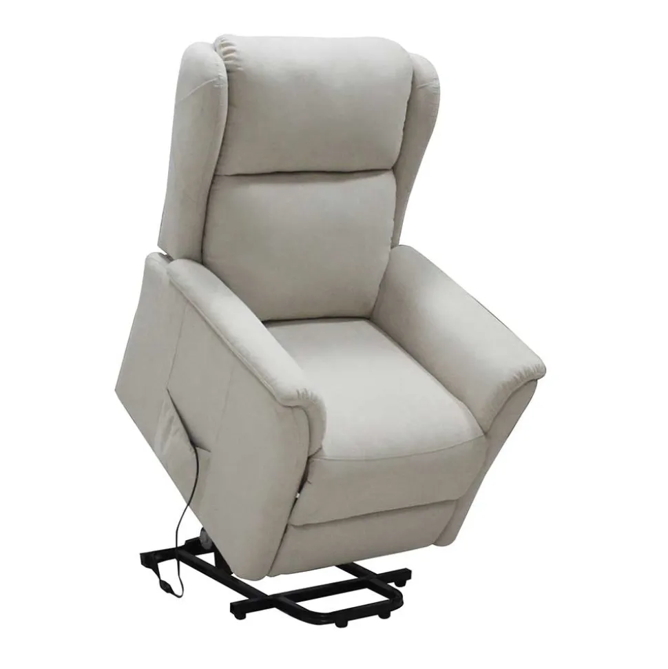 Kunstleder Ohrensessel mit Aufstehhilfe - Anvidia