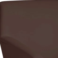 Kunstleder-Sessel in Braun und Buche Natur - Astina