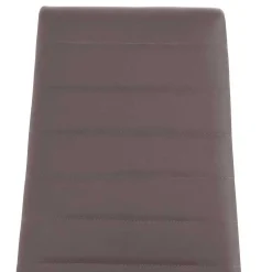 Kunstlederstühle in hellem Braun - Matieu (4er Set)