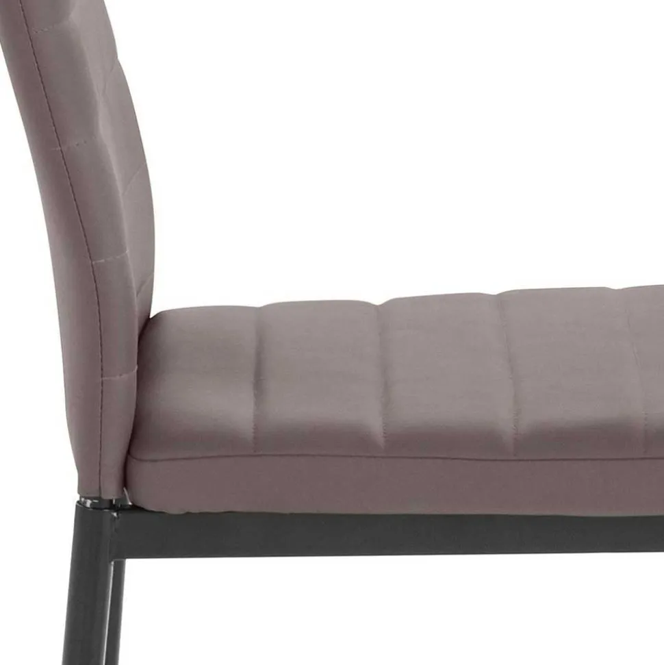 Kunstlederstühle in hellem Braun - Matieu (4er Set)