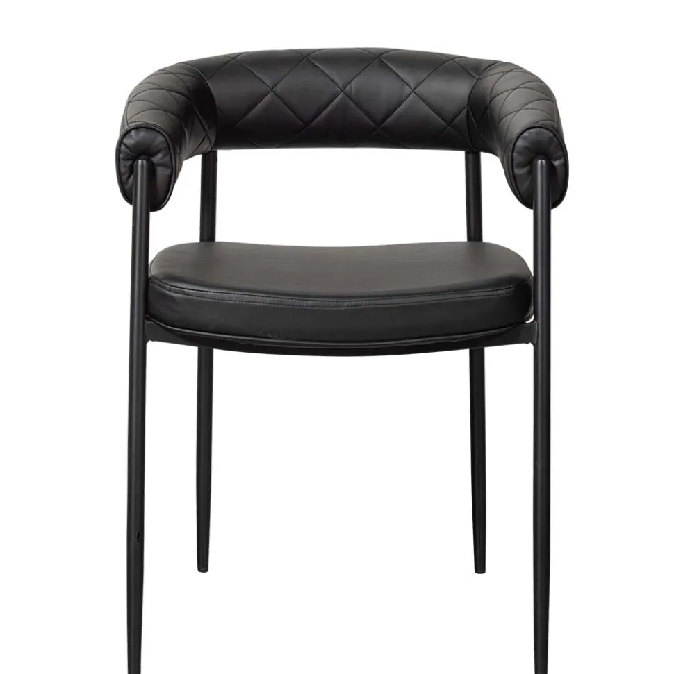 Kunstlederstühle in Schwarz - Austral (2er Set)