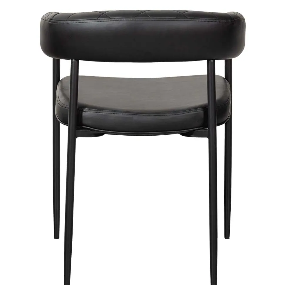 Kunstlederstühle in Schwarz - Austral (2er Set)