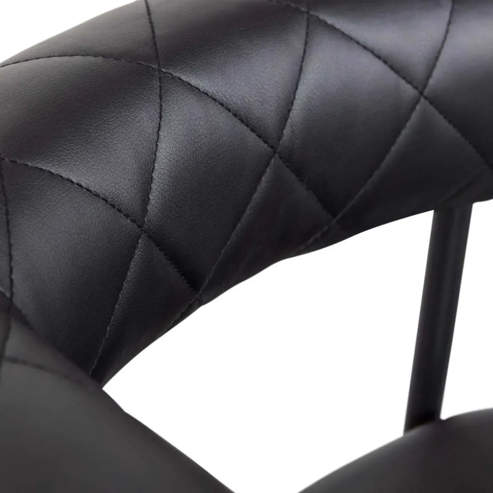 Kunstlederstühle in Schwarz - Austral (2er Set)