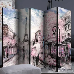 Kunstmotiv Paravent mit Romantikszene in Paris - Estern