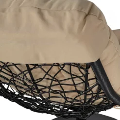 Kunstrattan Drehsessel in Schwarz - Ojeva