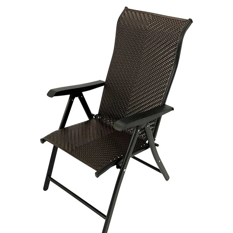 Kunstrattan Klappsessel in Braun - Megan