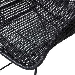 Kunstrattan Stühle in Schwarz - Delhia (2er Set)