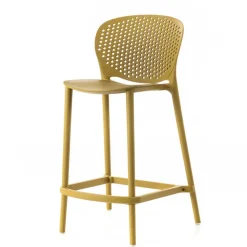 Kunststoff Barstühle in Gelb - Vlatu (2er Set)