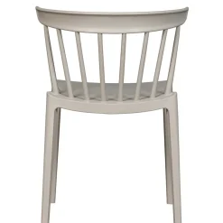 Kunststoff Stühle in Hellgrau - Modesta (2er Set)