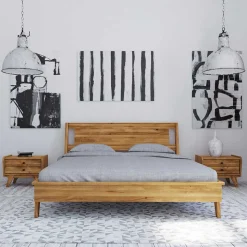 Kurzes Bett mit Unterlänge 190 cm - Hardus (dreiteilig)