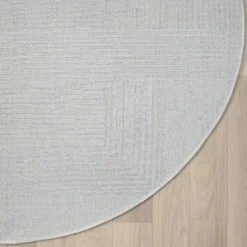 Kurzflor Teppich in Rund 120cm - Elixar