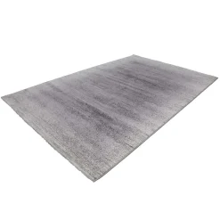 Kurzflor Teppich in Silbergrau - Atarina