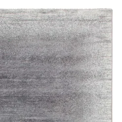 Kurzflor Teppich in Silbergrau - Atarina