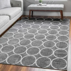 Kurzflor Teppich mit geometrischem Muster - Wevera