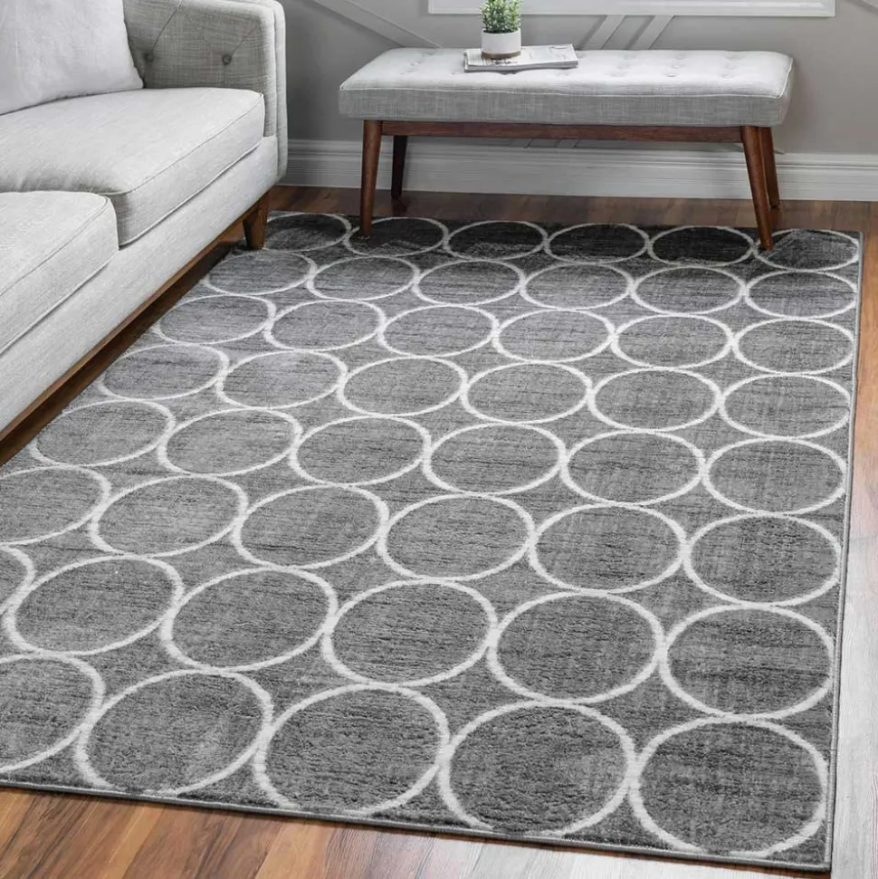 Kurzflor Teppich mit geometrischem Muster - Wevera